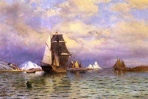 William Bradford Looking out of Battle Harbor - Art Print