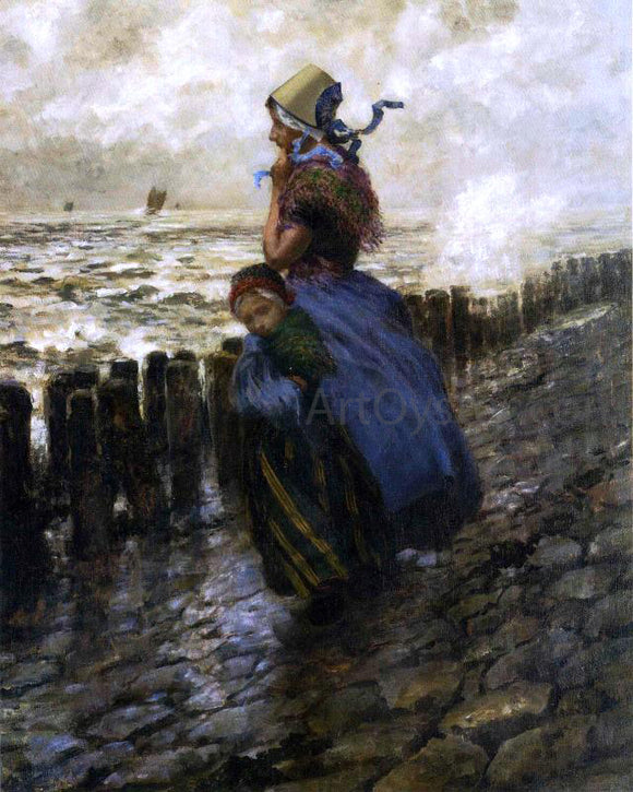  George Hitchcock Looking Out to Sea - Art Print