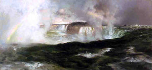  Thomas Moran Looking over Niagara Falls - Art Print