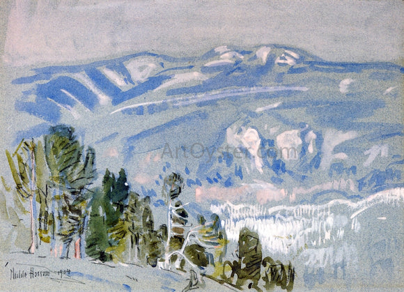  Frederick Childe Hassam Looking Towards Mount Adams from Mount Hood - Art Print