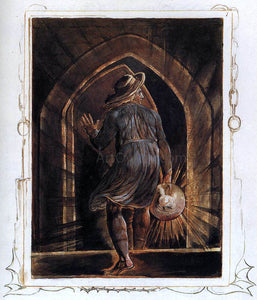  William Blake Los Entering the Grave - Art Print