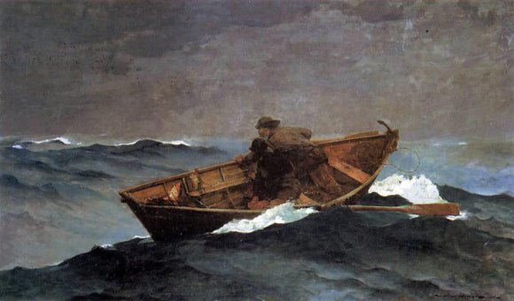  Winslow Homer Lost on the Grand Banks - Art Print