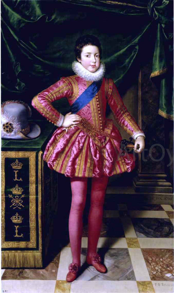  The Younger Frans Pourbus Louis XIII as a Child - Art Print