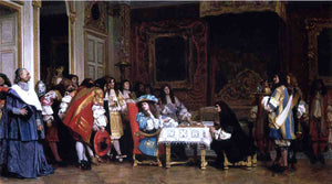  Jean-Leon Gerome Louis XIV and Moliere - Art Print