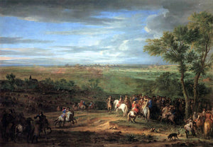  Adam Frans Van Der Meulen Louis XIV Arriving in the Camp in front of Maastricht - Art Print