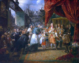  Eugene Isabey Louis XIV Entering Paris - Art Print