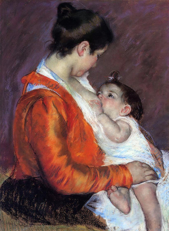  Mary Cassatt Louise Nursing Her Child - Art Print