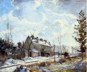  Camille Pissarro Louveciennes Road: Snow Effect - Art Print