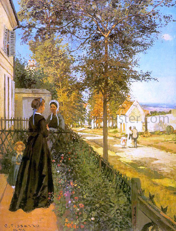  Camille Pissarro Louveciennes: The Road to Versailles - Art Print