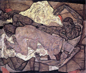  Egon Schiele Lovers: Man and Woman I - Art Print