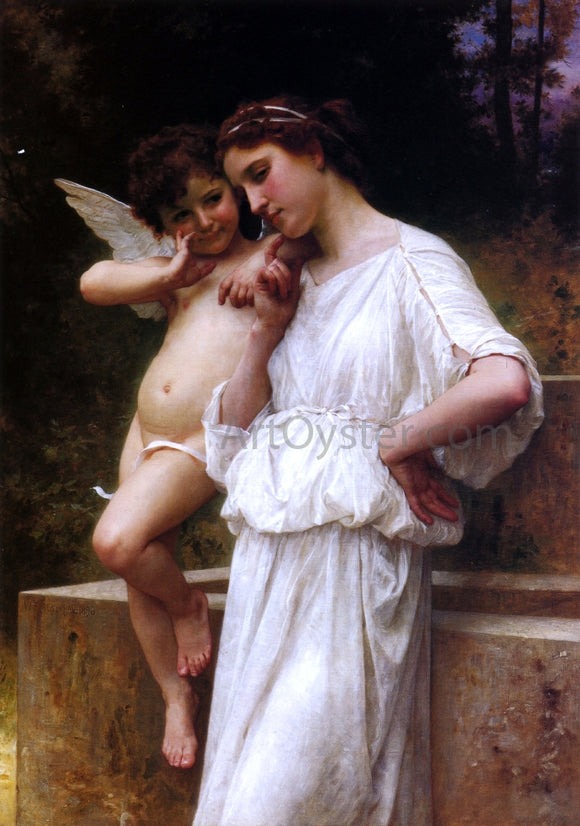  William Adolphe Bouguereau Love's Scerets - Art Print