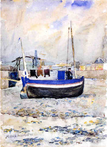  Maurice Prendergast A Low Tide, Afternoon, Treport - Art Print