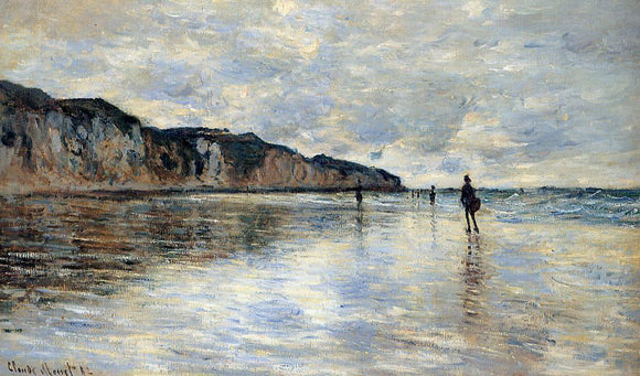  Claude Oscar Monet Low Tide at Pourville - Art Print