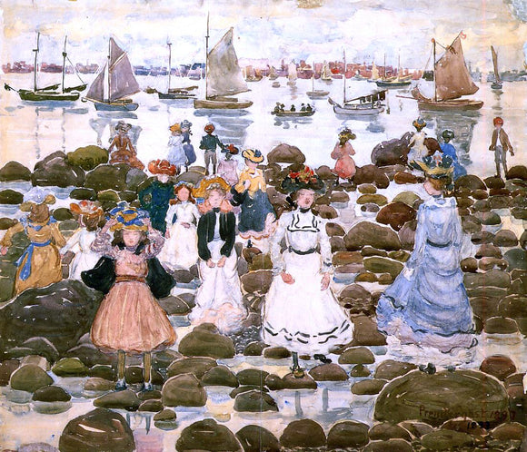  Maurice Prendergast Low Tide, Beachmont - Art Print