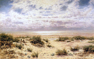  Benjamin Williams Leader At Low Tide on the South Coast - Art Print