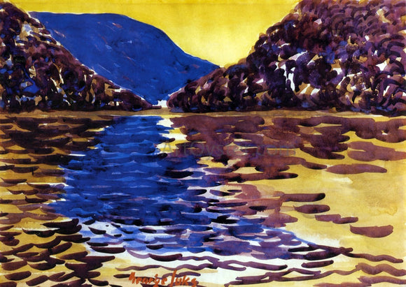  George Luks Lower Ausable Lake, Adirondacks - Art Print