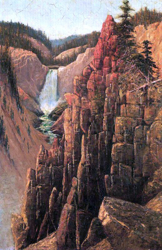  Grafton T Brown Lower Falls, Yosemite - Art Print