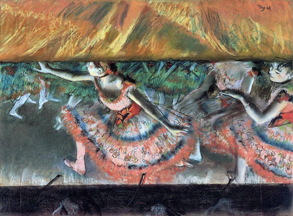  Edgar Degas Lowering the Curtain - Art Print