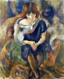  Jules Pascin Lucy with a Fur Piece - Art Print