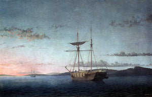  Fitz Hugh Lane Lumber Schooners at Evening on Penobscot Bay - Art Print
