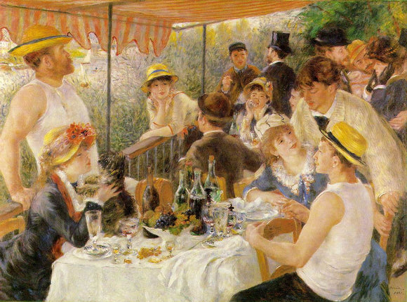  Pierre Auguste Renoir Luncheon on the Boating Party - Art Print