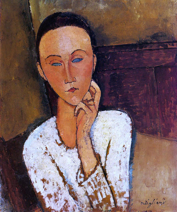  Amedeo Modigliani Lunia Czechowska, Left Hand on Her Cheek - Art Print