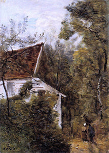  Jean-Baptiste-Camille Corot Luzancy, the Path Through the Woods - Art Print