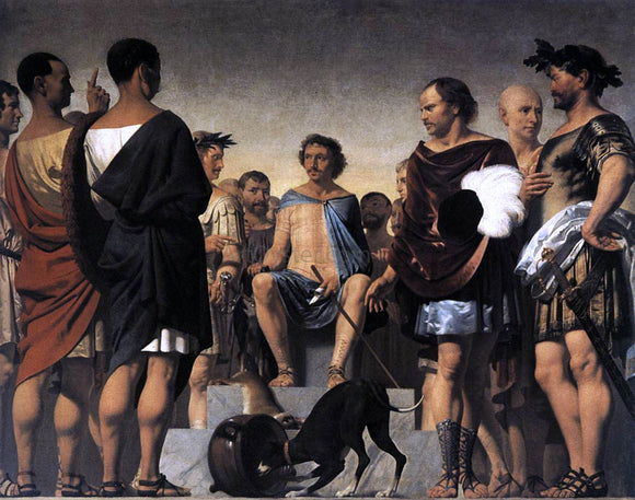  Caesar Van Everdingen Lycurgus Demonstrates the Benefits of Education - Art Print