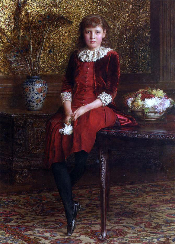  Edward John Gregory Mabel, Daughter of Charles Galloway - Art Print