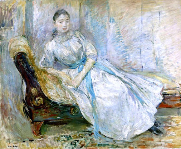  Berthe Morisot Madame Albine Sermicola in the Studio - Art Print