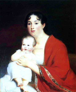  Thomas Sully Madame Brujere and Child - Art Print