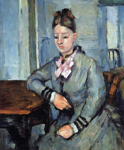  Paul Cezanne Madame Cezanne Leaning on Her Elbow - Art Print