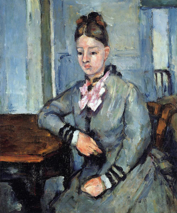  Paul Cezanne Madame Cezanne Leaning on Her Elbow - Art Print