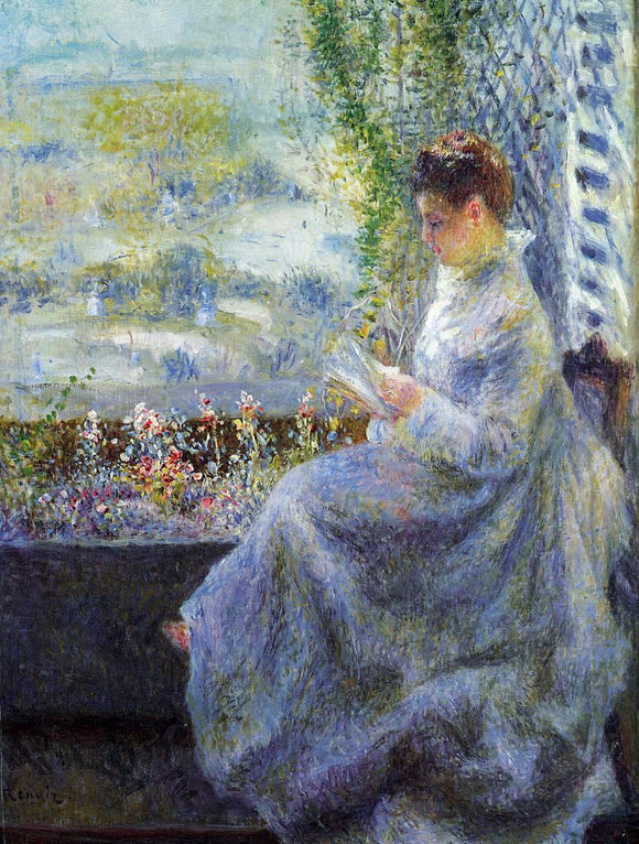  Pierre Auguste Renoir Madame Chocquet Reading - Art Print