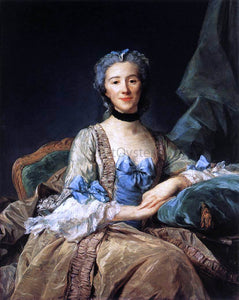  Jean-Baptiste Perronneau Madame de Sorquainville - Art Print