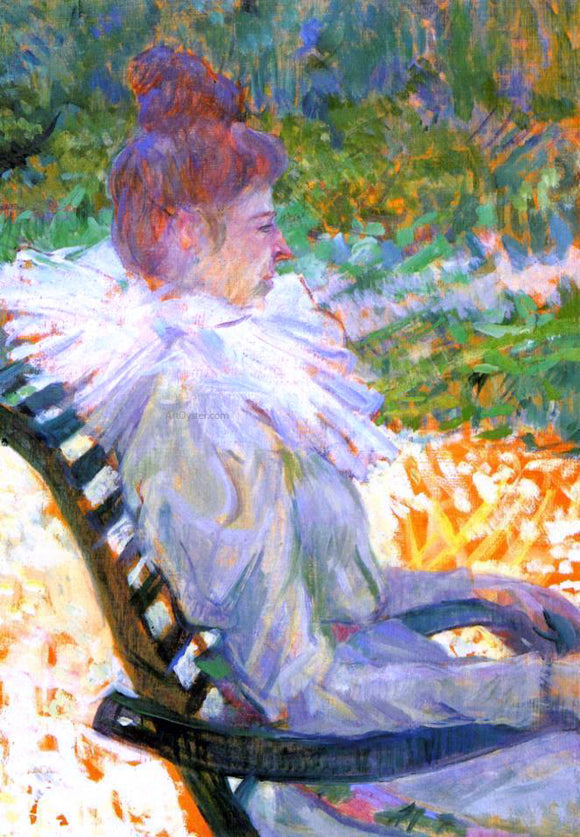  Henri De Toulouse-Lautrec Madame E. Tapie de Celeyran in a Garden - Art Print