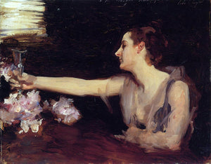  John Singer Sargent Madame Gautreau Drinking a Toast - Art Print