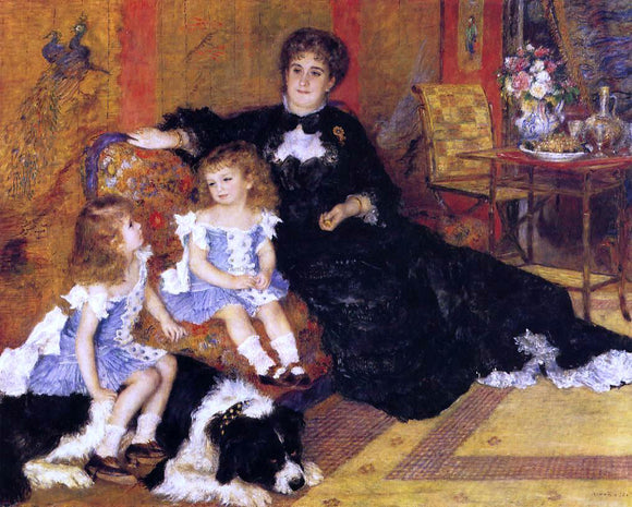  Pierre Auguste Renoir Madame Georges Charpentier and Her Children - Art Print
