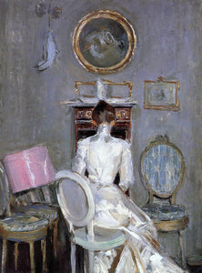  Paul Cesar Helleu Madame Helleu in Her Husband's Studio - Art Print