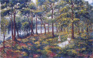  Henri Lebasque Madame Lebasque and Daughter by the Marne - Art Print