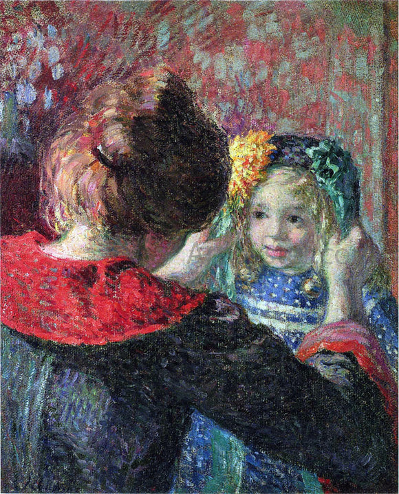  Henri Lebasque Madame Lebasque and Her daughter Marthe - Art Print