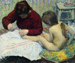  Henri Lebasque Madame Lebasque with daughter - Art Print