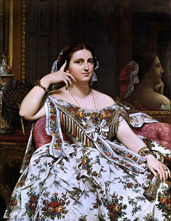  Jean-Auguste-Dominique Ingres Madame Moitessier - Art Print