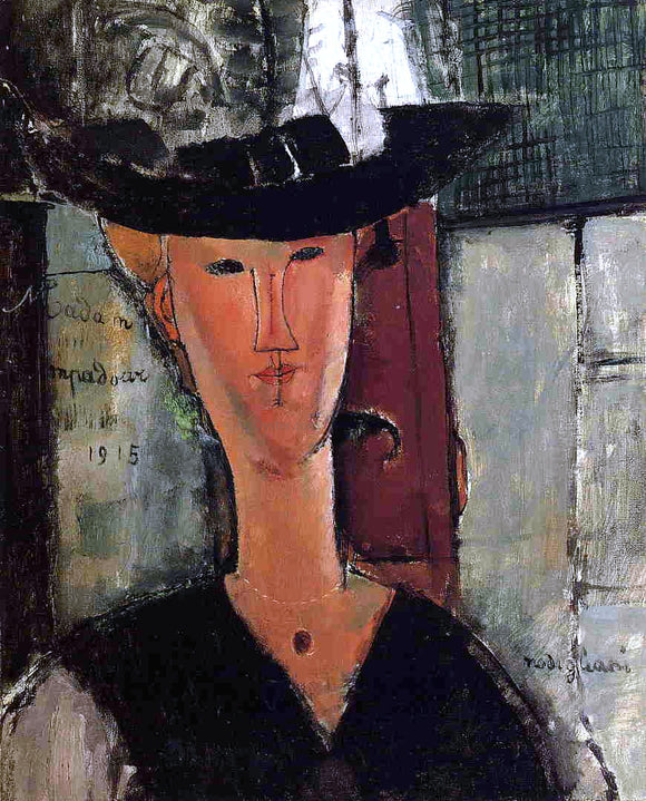  Amedeo Modigliani Madame Pompadour - Art Print