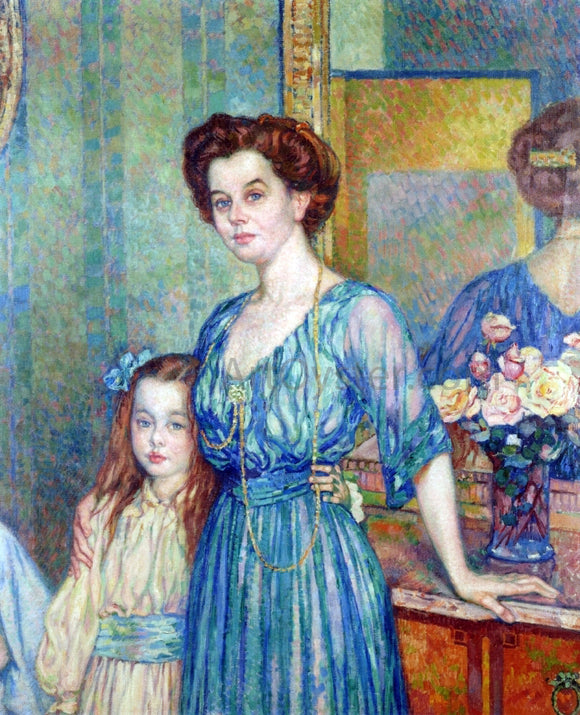  Theo Van Rysselberghe Madame Von Bodenhausen avec son enfant Luli - Art Print