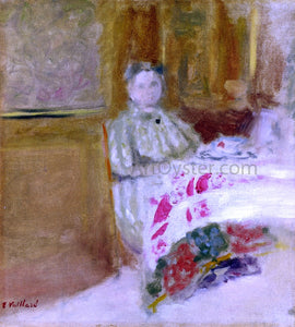  Edouard Vuillard Madame Vuillard at Table - Art Print