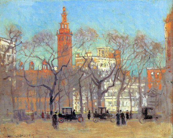  Paul Cornoyer Madison Square on a Sunny Day - Art Print