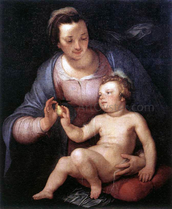  Cornelis Van Haarlem Madonna and Child - Art Print