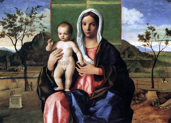  Giovanni Bellini Madonna and Child Blessing - Art Print