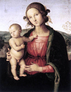  Pietro Perugino Madonna and Child - Art Print